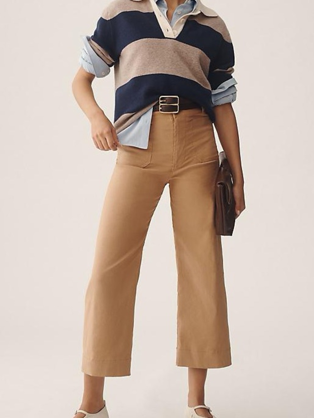 The Colette Cropped Wide-Leg
Trousers by Maeve